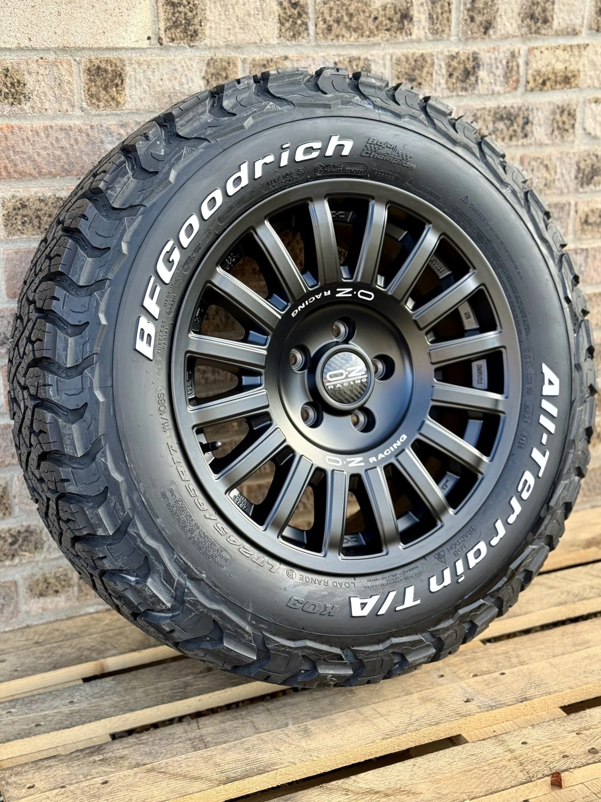 17" Volkswagen Crafter MAN TGE OZ Rally Raid Matt Black Alloy Wheels And BFG KO3 Tyres