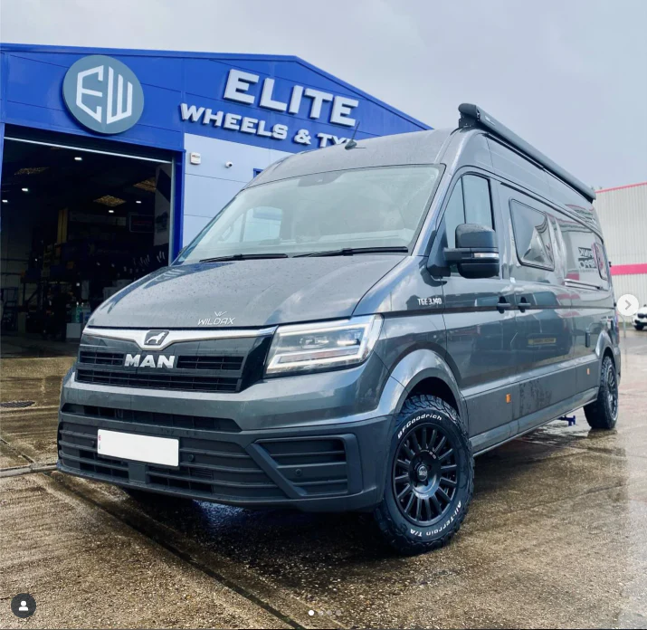 17" Volkswagen Crafter MAN TGE OZ Rally Raid Matt Black Alloy Wheels And BFG KO3 Tyres - Image 4