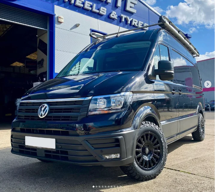 17" Volkswagen Crafter MAN TGE OZ Rally Raid Matt Black Alloy Wheels And BFG KO3 Tyres - Image 5