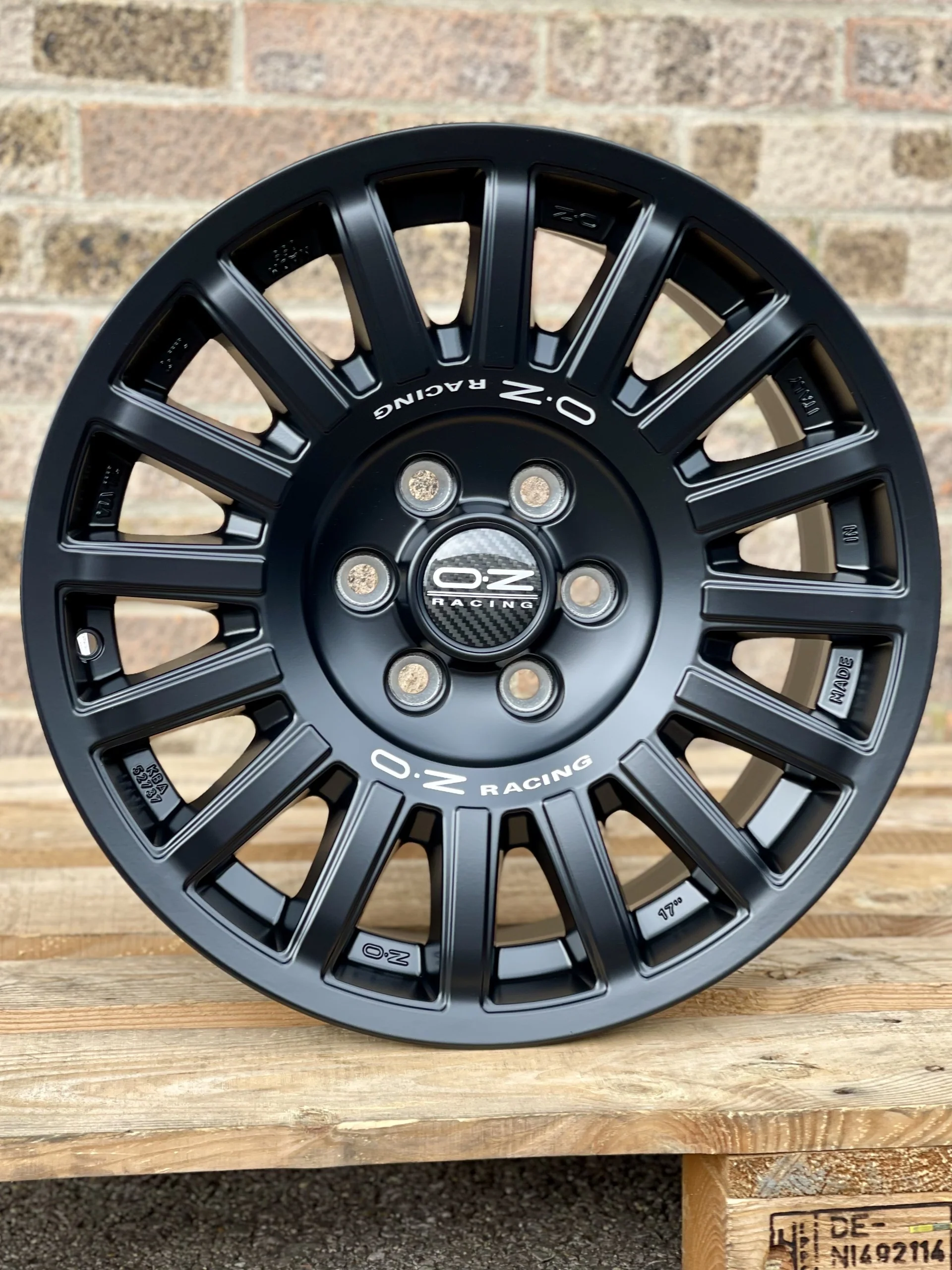 17" Volkswagen Crafter Mercedes Sprinter OZ Rally Raid Matt Black Alloy Wheels - Image 2