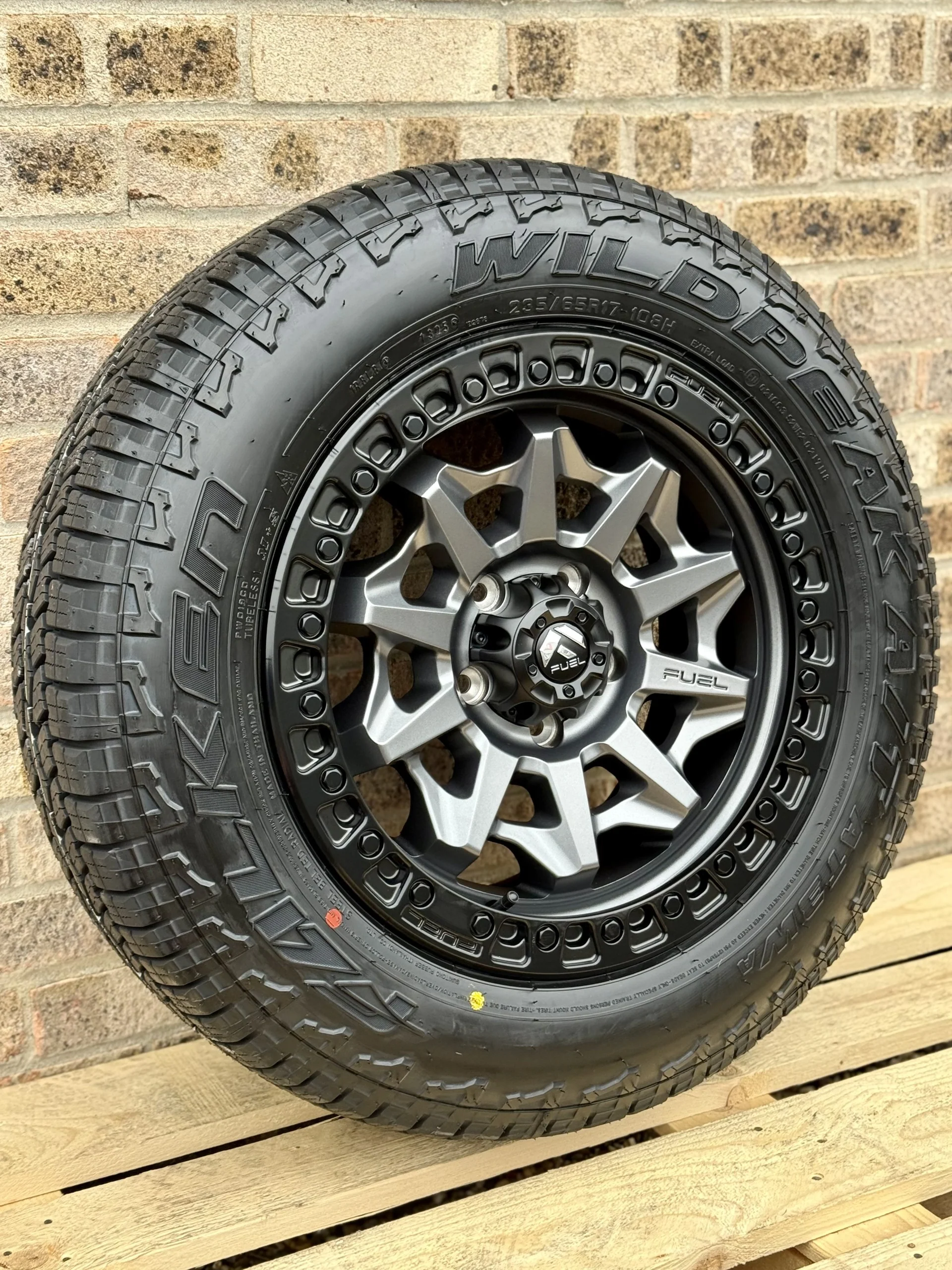 17" Volkswagen Transporter Fuel Covert Matt Grey Alloy Wheels and Tyres