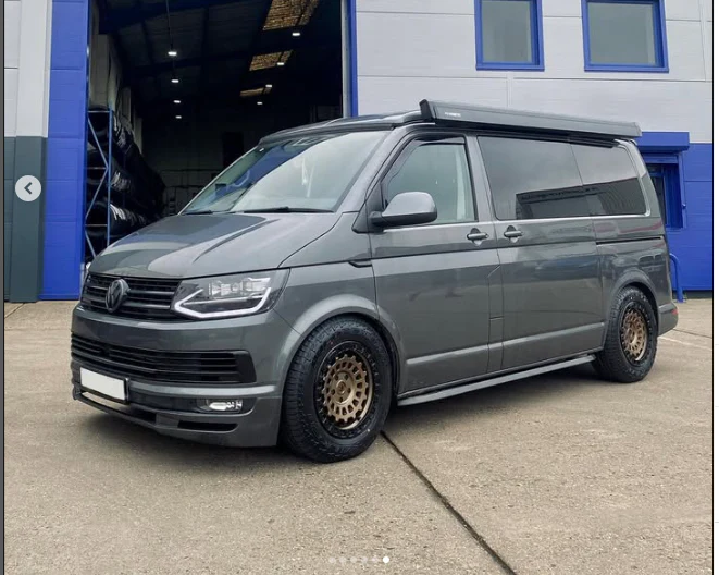 17" Volkswagen Transporter Fuel Zephyr Matt Bronze Alloy Wheels and Tyres - Image 8
