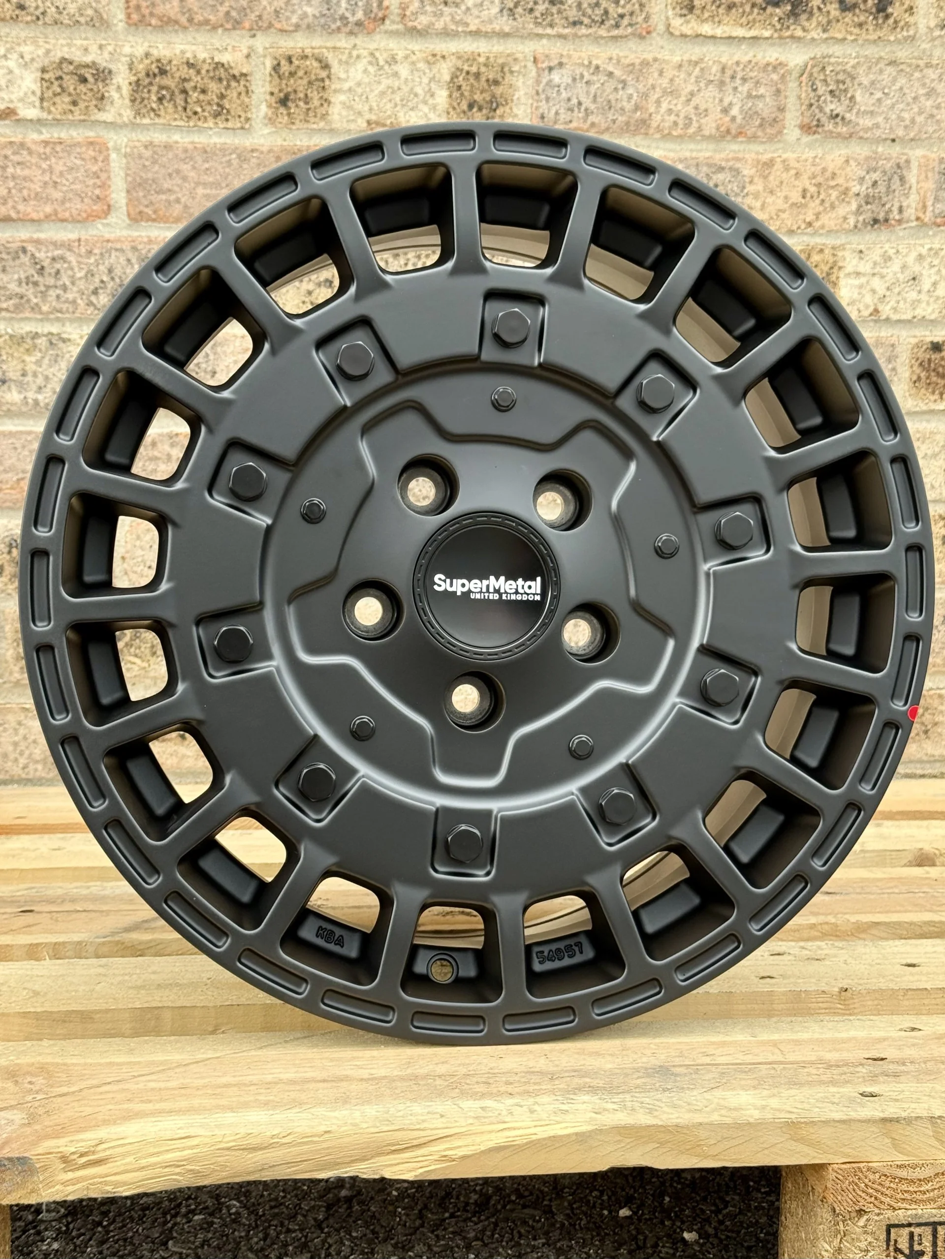 17" Volkswagen Transporter Supermetal Rig Matt Black Alloy Wheels - Image 2