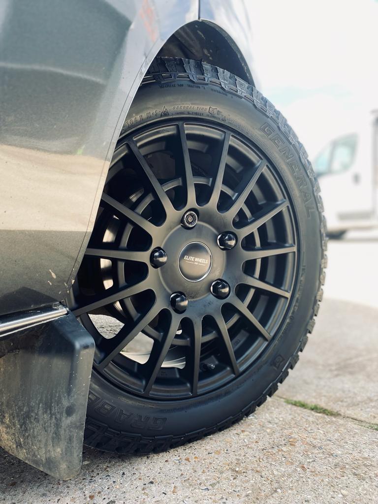 18" Ford Transit Custom 2024 Calibre T Sport Matt Black Alloy Wheels - Image 6