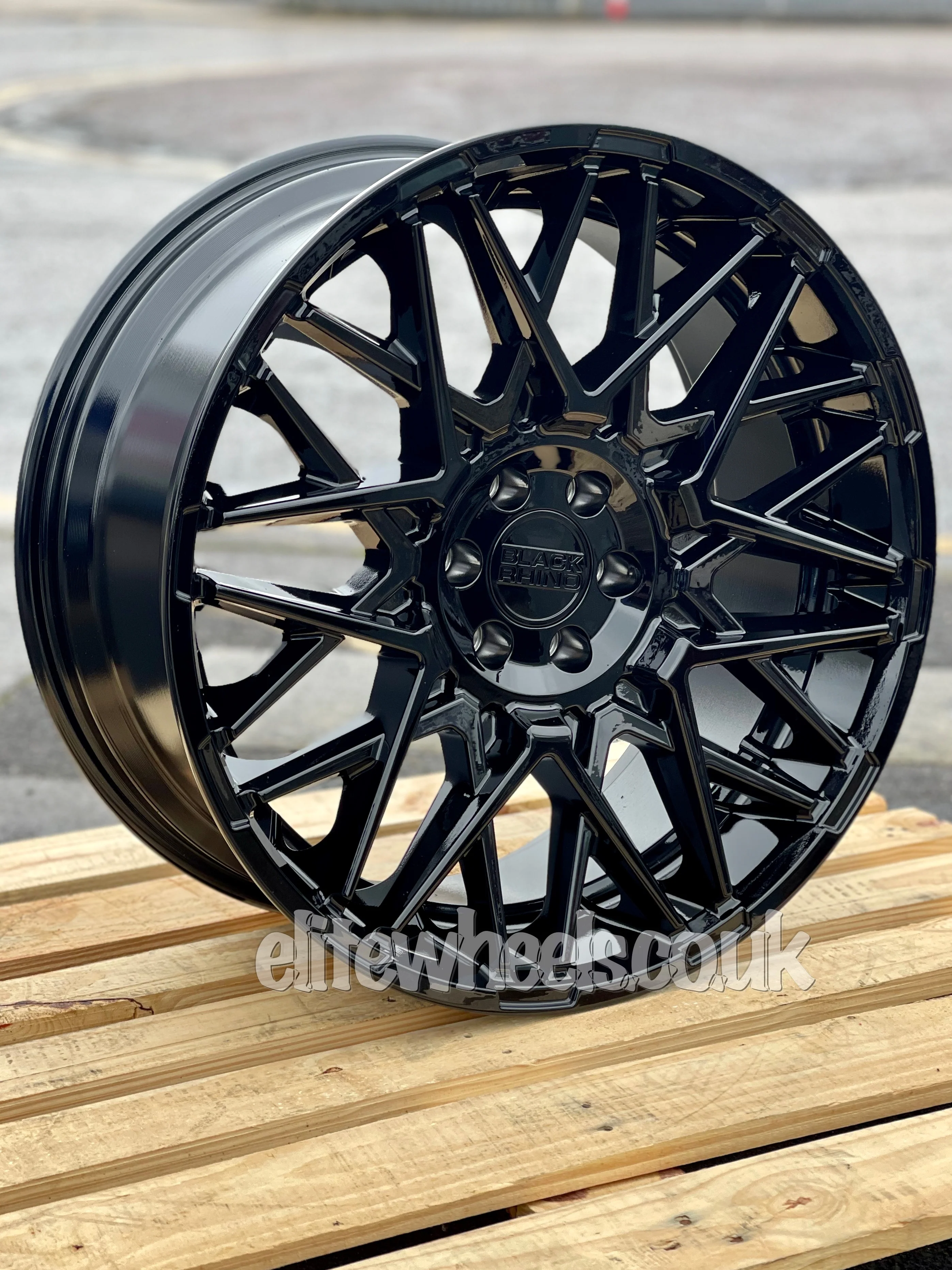 18" Toyota Hilux Black Rhino Morocco Gloss Black Alloy Wheel - Image 4
