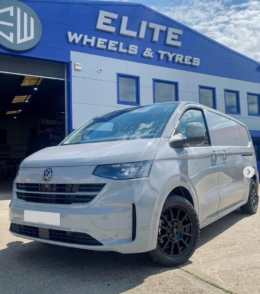 18" Volkswagen Transporter T7 2024 Romac Stealth Matt Black Alloys - Image 6