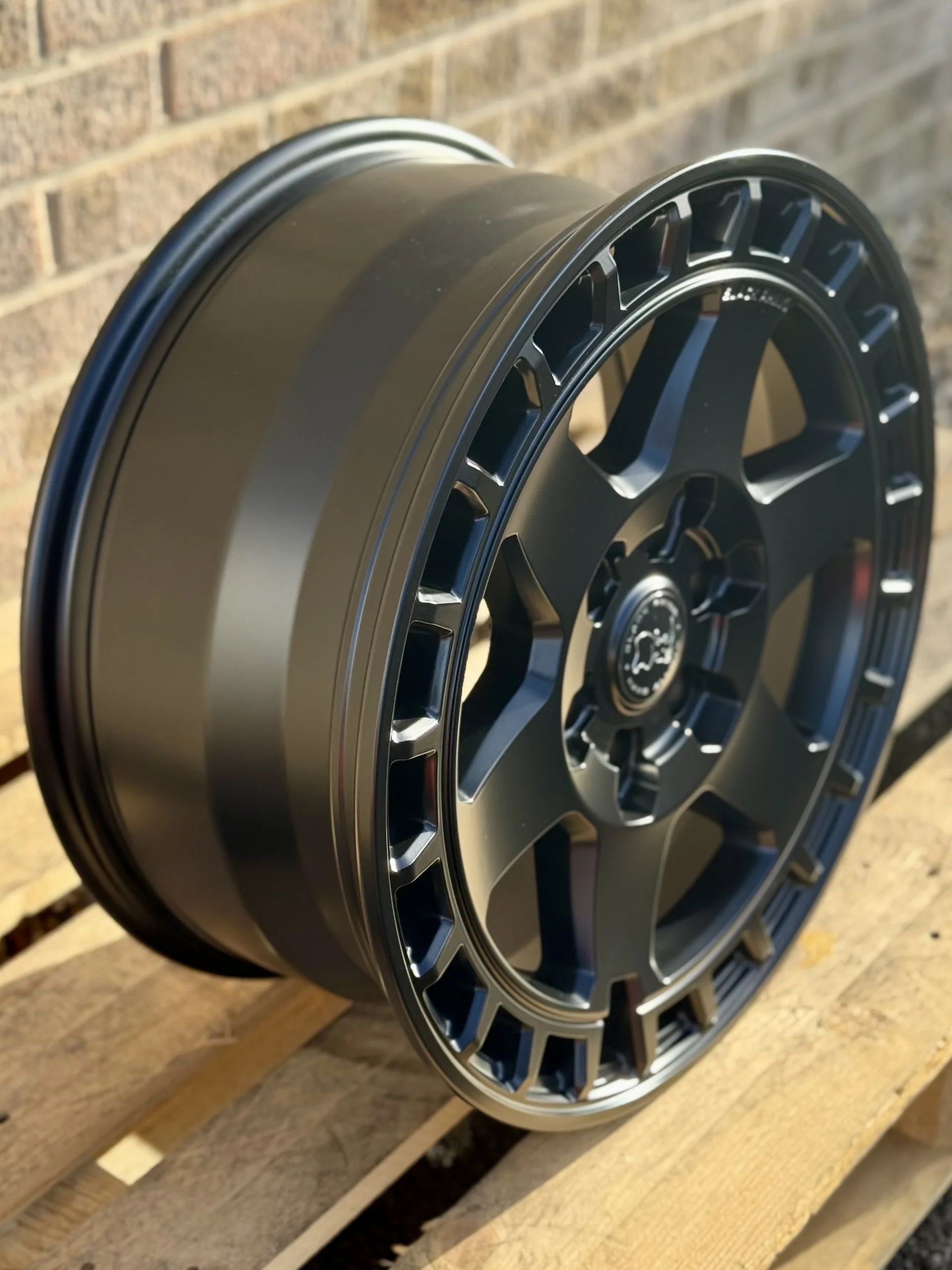 18" Ford Transit Custom 2024 Black Rhino Bahari Matt Black Alloy Wheels - Image 3