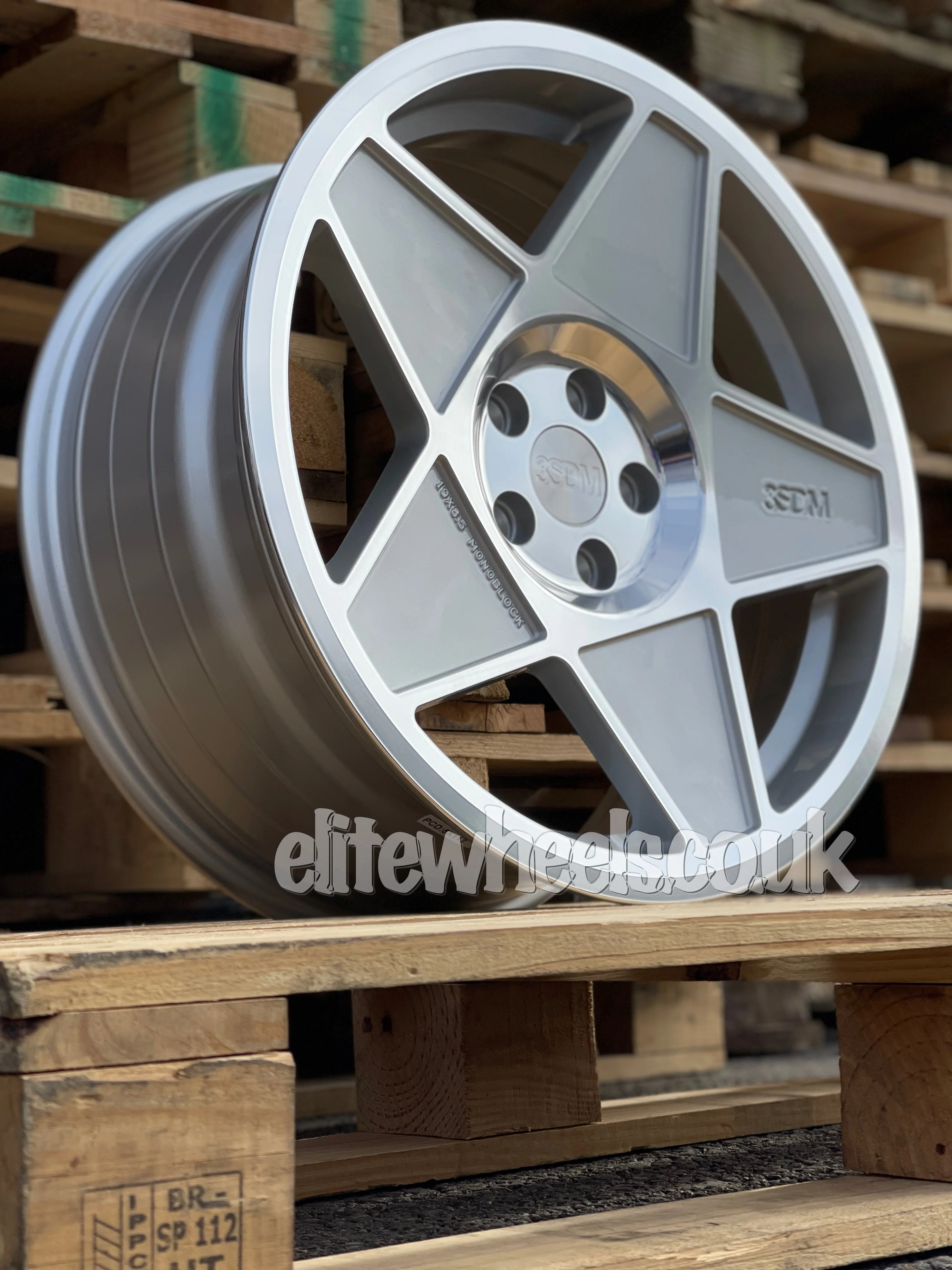 19" Volkswagen Golf Audi A3 3SDM Alloy Wheels - 0.05 Silver Cut - Image 3