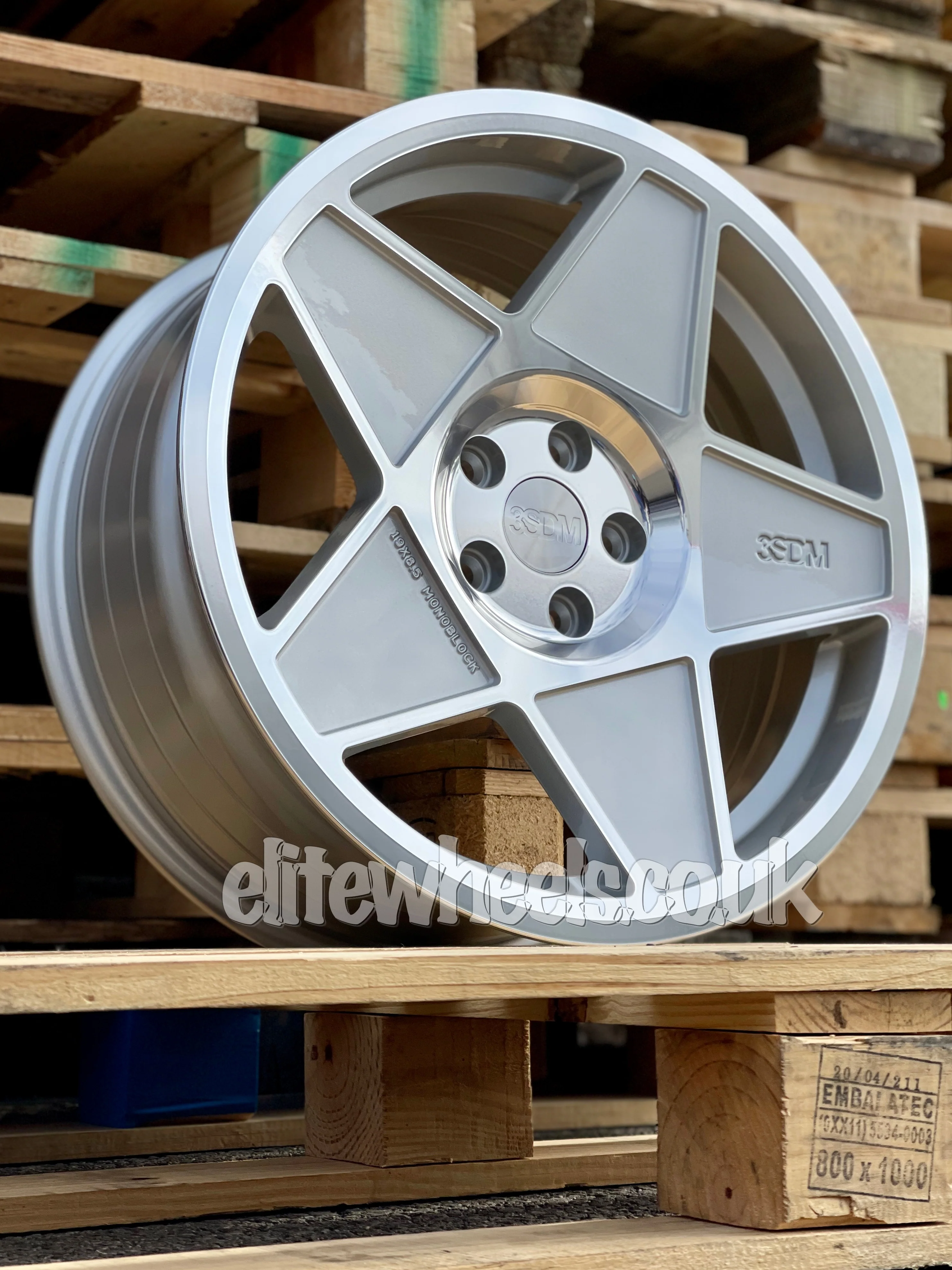 19" Volkswagen Golf Audi A3 3SDM Alloy Wheels - 0.05 Silver Cut - Image 4