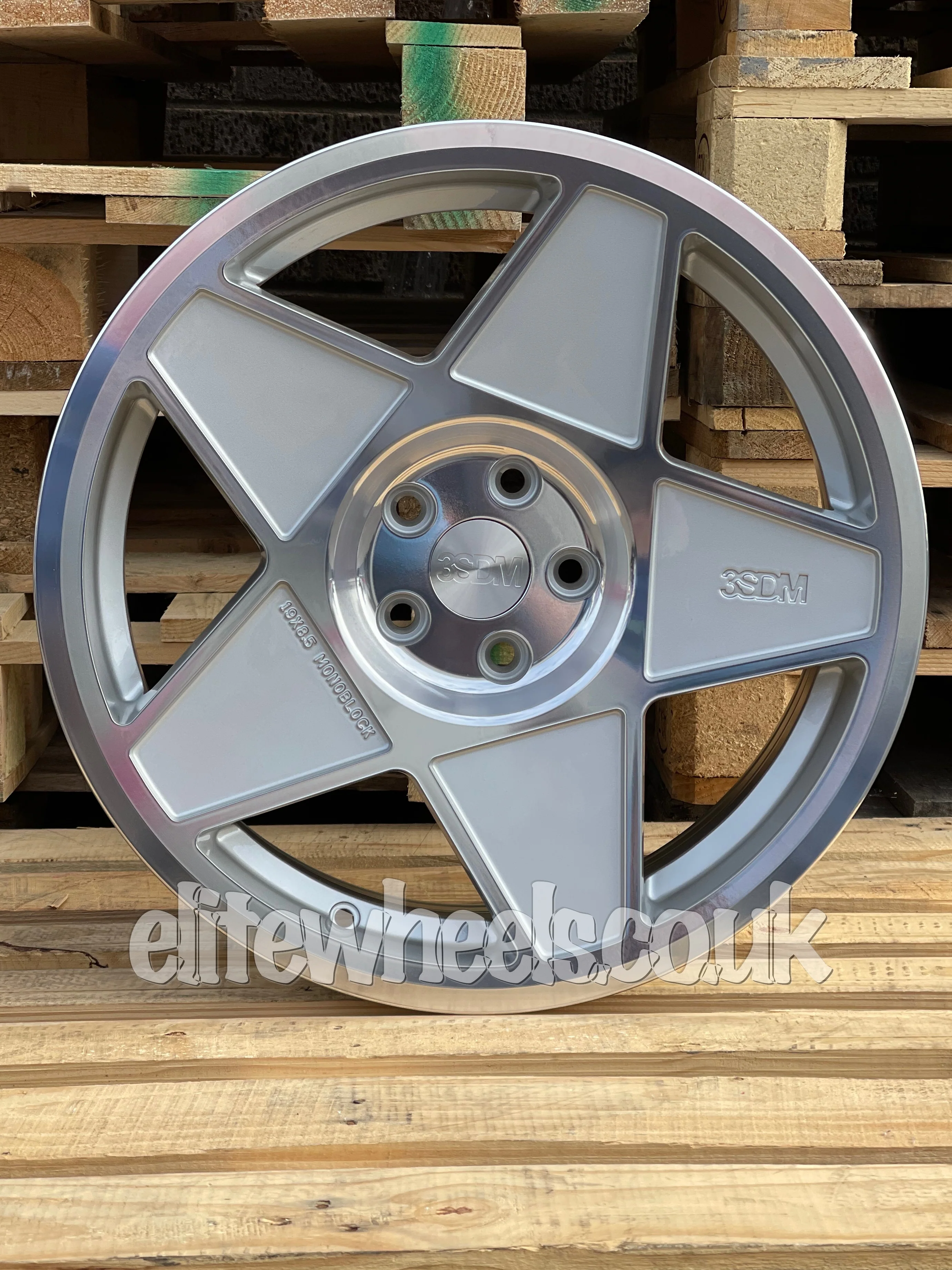 19" Volkswagen Golf Audi A3 3SDM Alloy Wheels - 0.05 Silver Cut - Image 5
