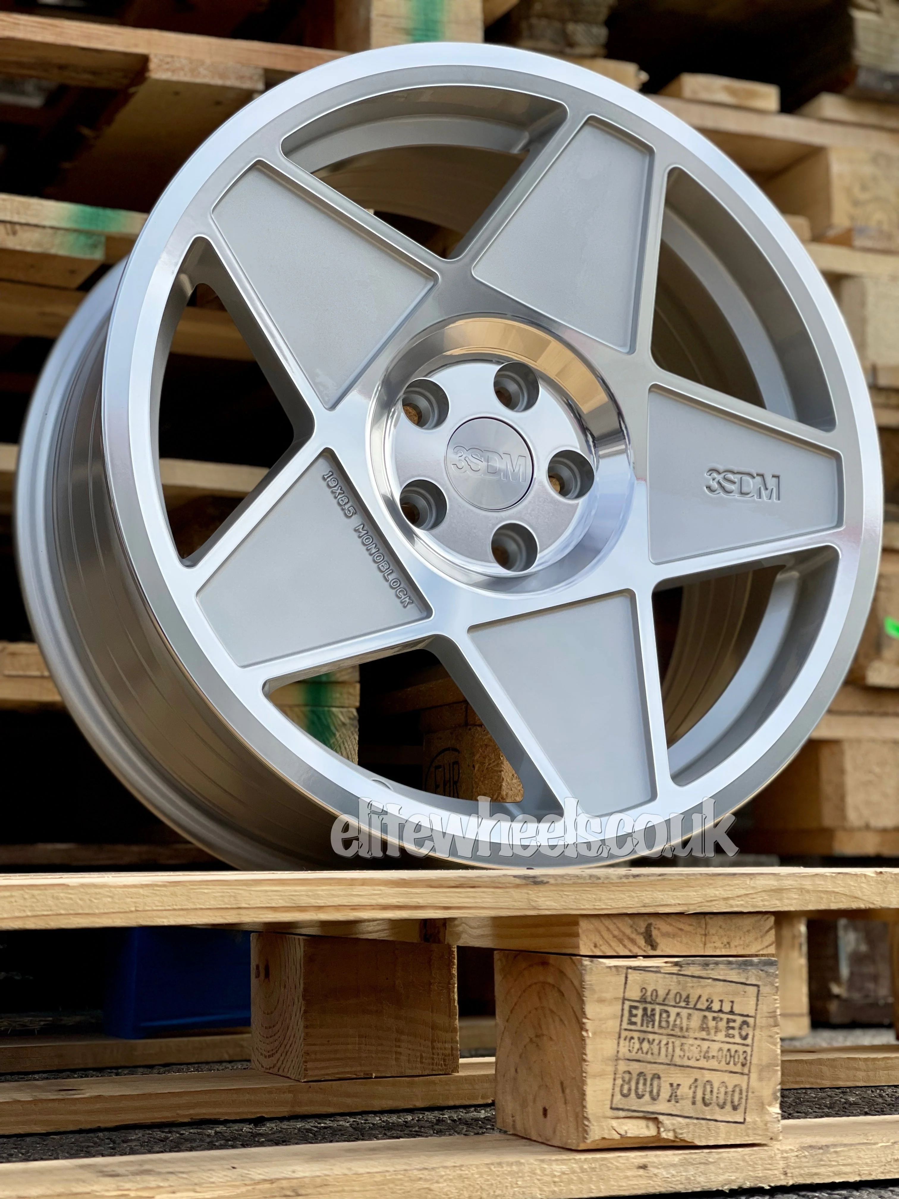 19" Volkswagen Caddy 3SDM 0.05 Silver Cut Alloy Wheels - Image 6