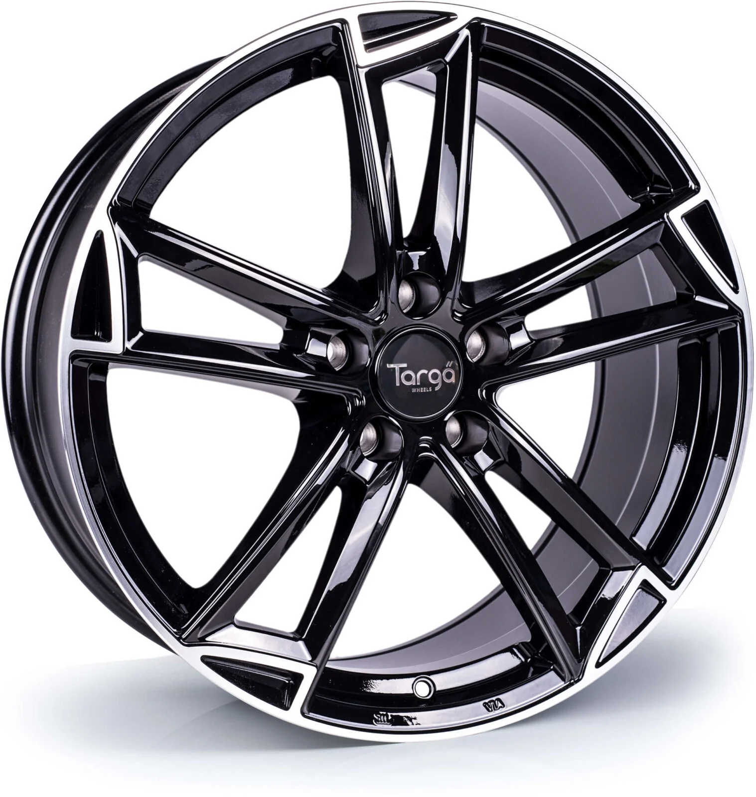 4 x Targa TG3 Gloss Black / Polished Lip