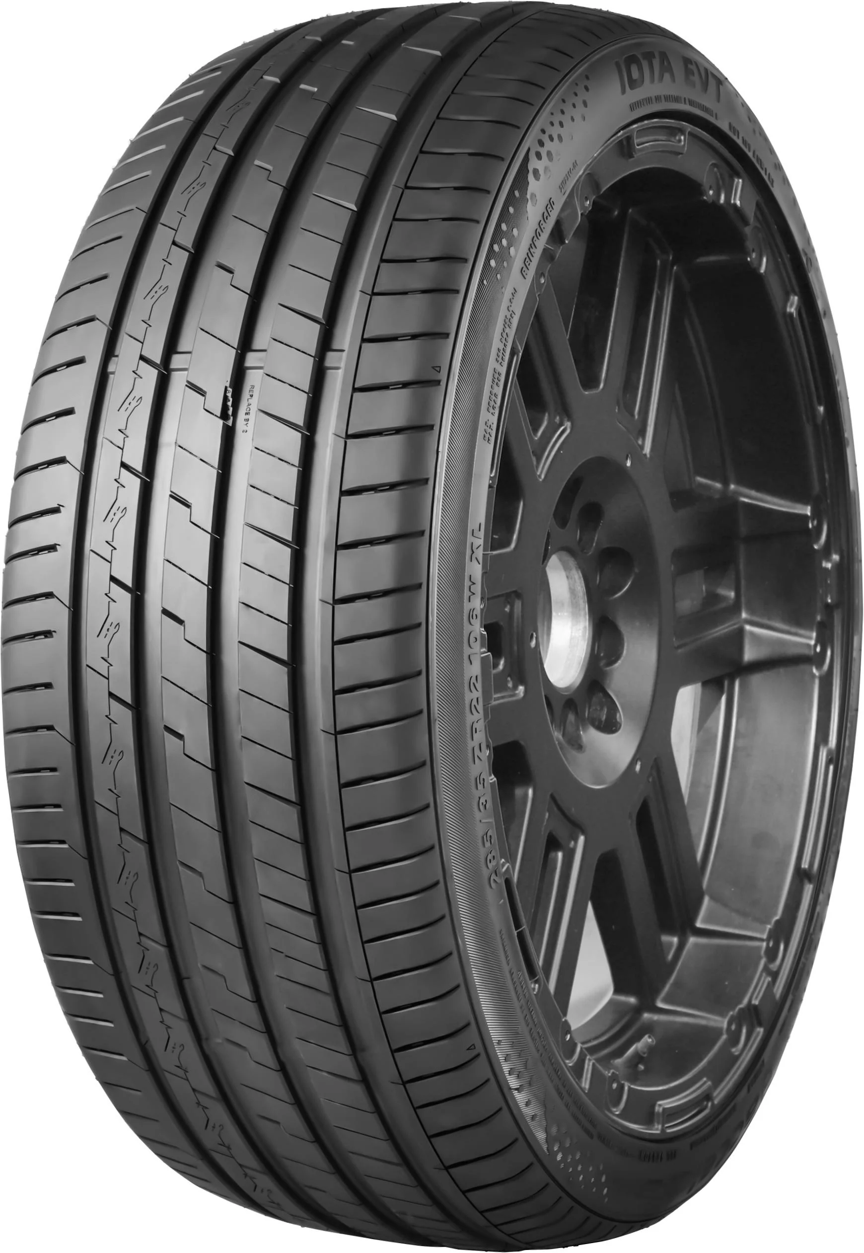 4 x AXE EX44 GLOSS BLACK & 4 x 225/55ZR17 101W XL ACCELERA IOTA EVT - Image 2