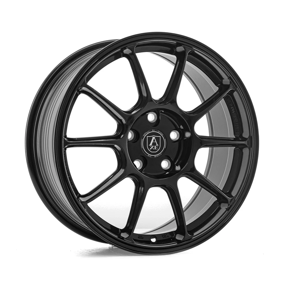 4 x AXE EX46 GLOSS BLACK & 4 x 225/55R17 101W XL LEAO NOVA-FORCE