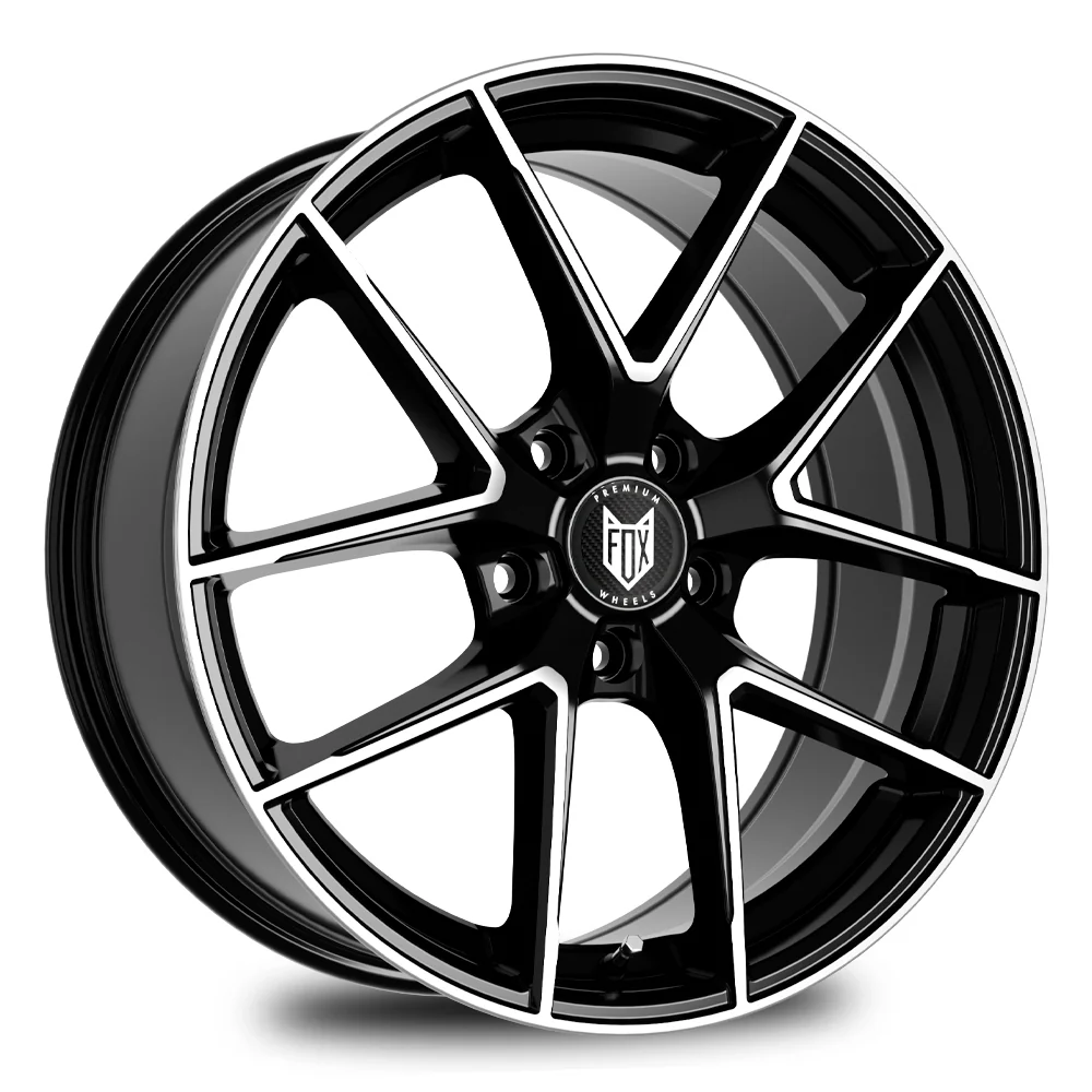 4 x FOX FX5 BLACK POLISH & 4 x 205/40R17 FULDA SPTC2X 84YXL