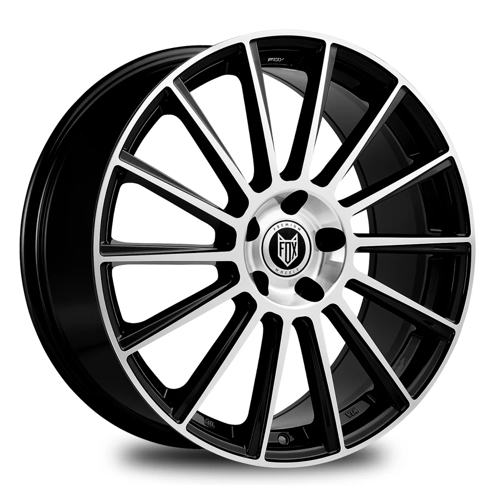 4 x FOX MBM BLACK POLISH & 4 x 225/40ZR18 92Y XL DYNAMO STREET-H MU71