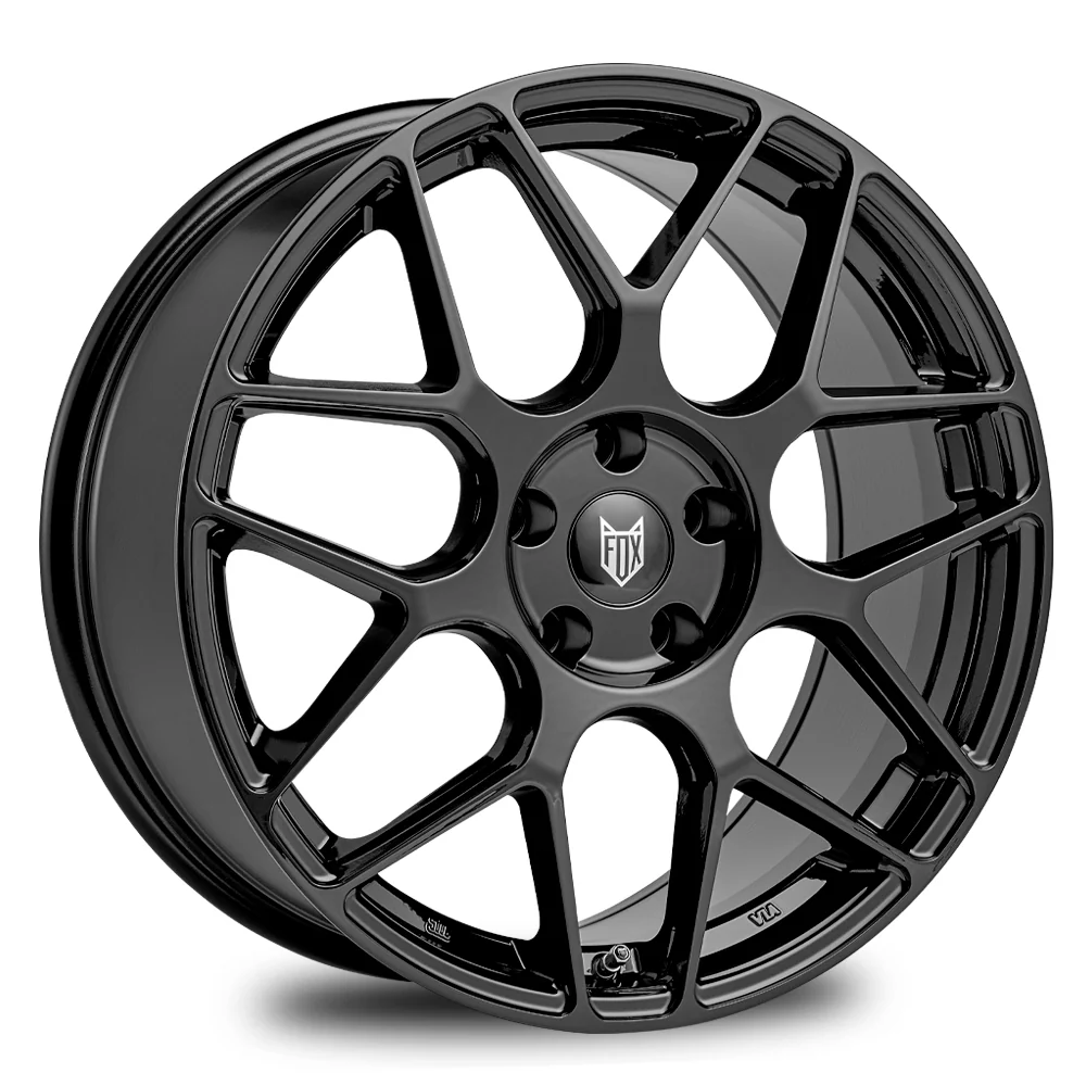4 x FOX PF3 GLOSS BLACK & 4 x 225/40R18 92Y XL MICHELIN CROSSCLIMATE 3 SPORT