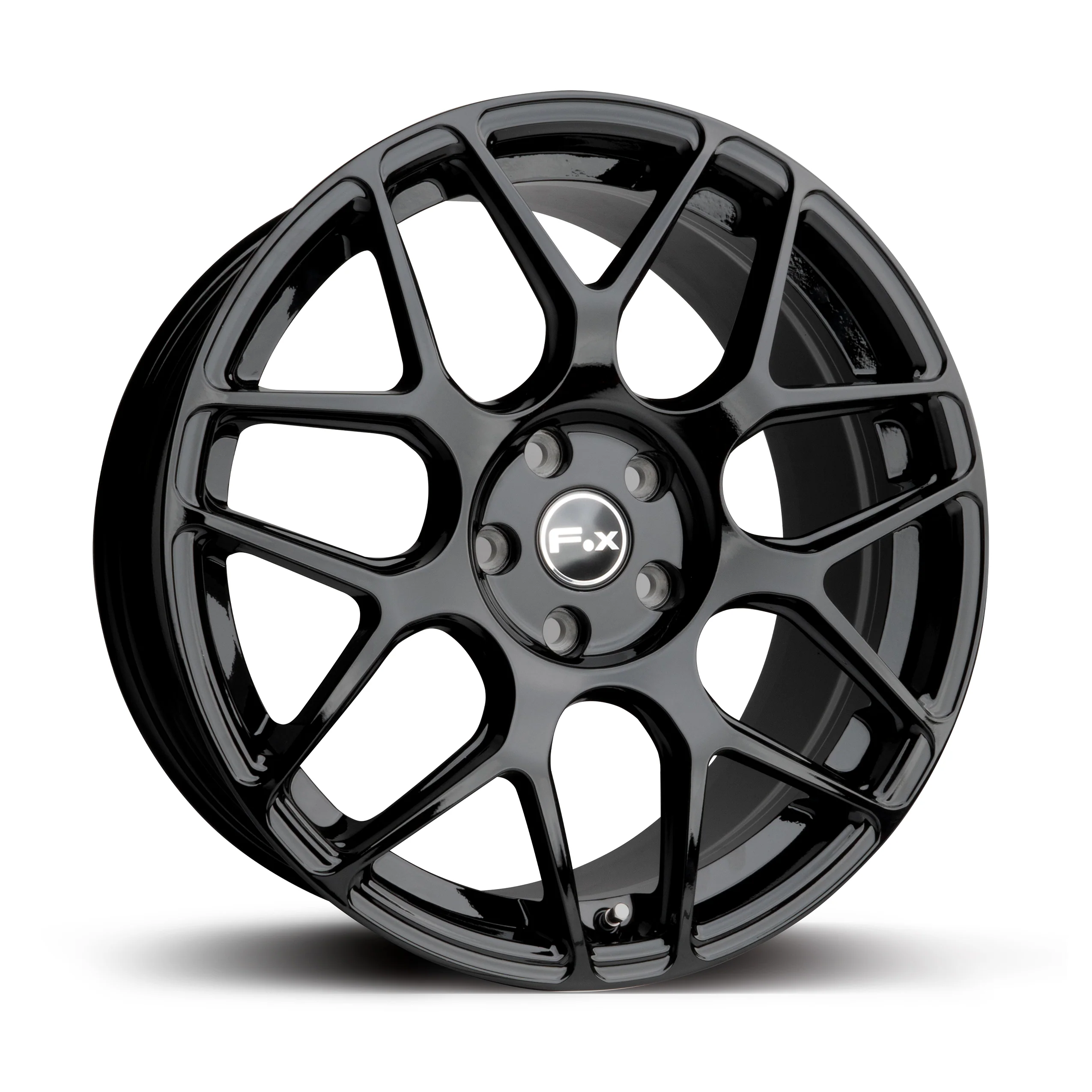 4 x FOX PF3 GLOSS BLACK & 4 x 225/40ZR18 92W XL AUTOGREEN SMART CHASER-SC1