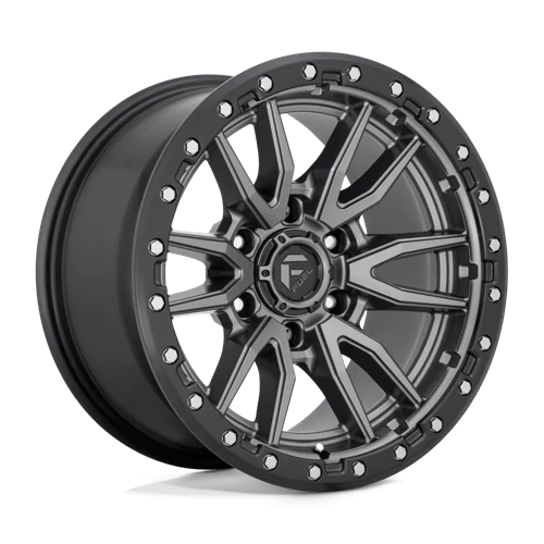 4 x Fuel 1PC D680 REBEL MATTE GUN METAL BLACK BEAD RING & 4 x 285/50R20 116Q XL MAXXIS MT-772 RAZR