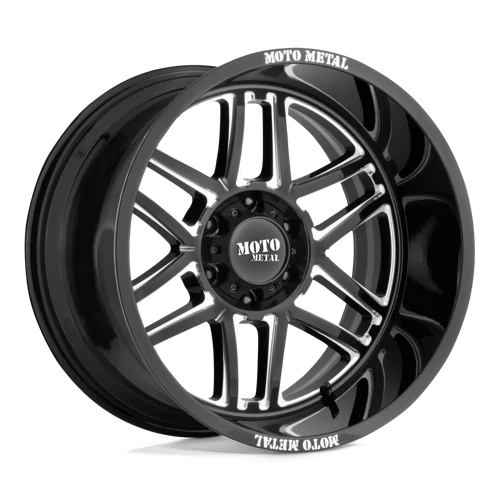 4 x Moto Metal MO992 FOLSOM GLOSS BLACK MILLED