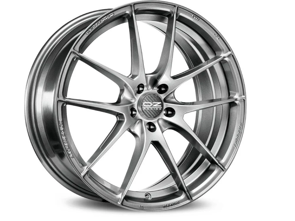 4 x OZ Racing LEGGERA HLT GRIGIO CORSA BRIGHT & 4 x 215/45R17 91Y XL MICHELIN CROSSCLIMATE 3