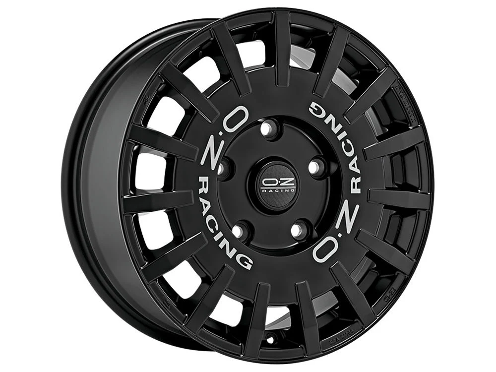 4 x OZ Racing RALLY RACING VAN MATT BLACK SILVER LETTERING & 4 x 235/50R18 101H XL MICHELIN PRIMACY 4 S1