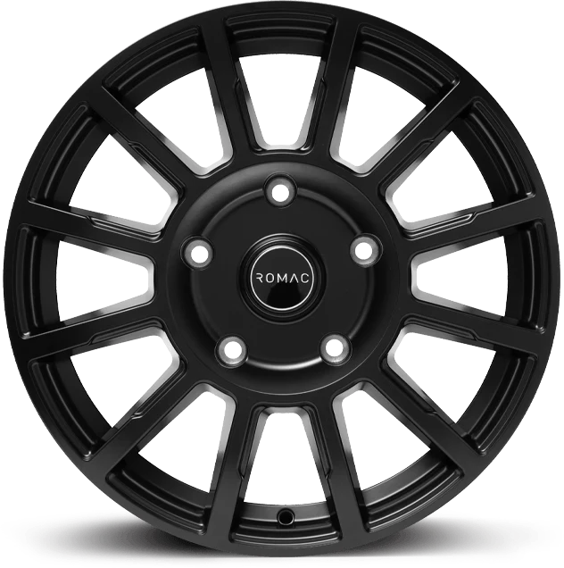 4 x ROMAC STEALTH SATIN BLACK
