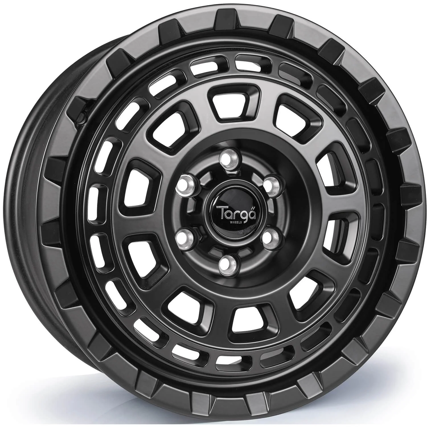4 x Targa TG9-HD Matt Black & 4 x 235/55R18 104H XL BF GOODRICH TRAIL-TERRAIN T/A ICE