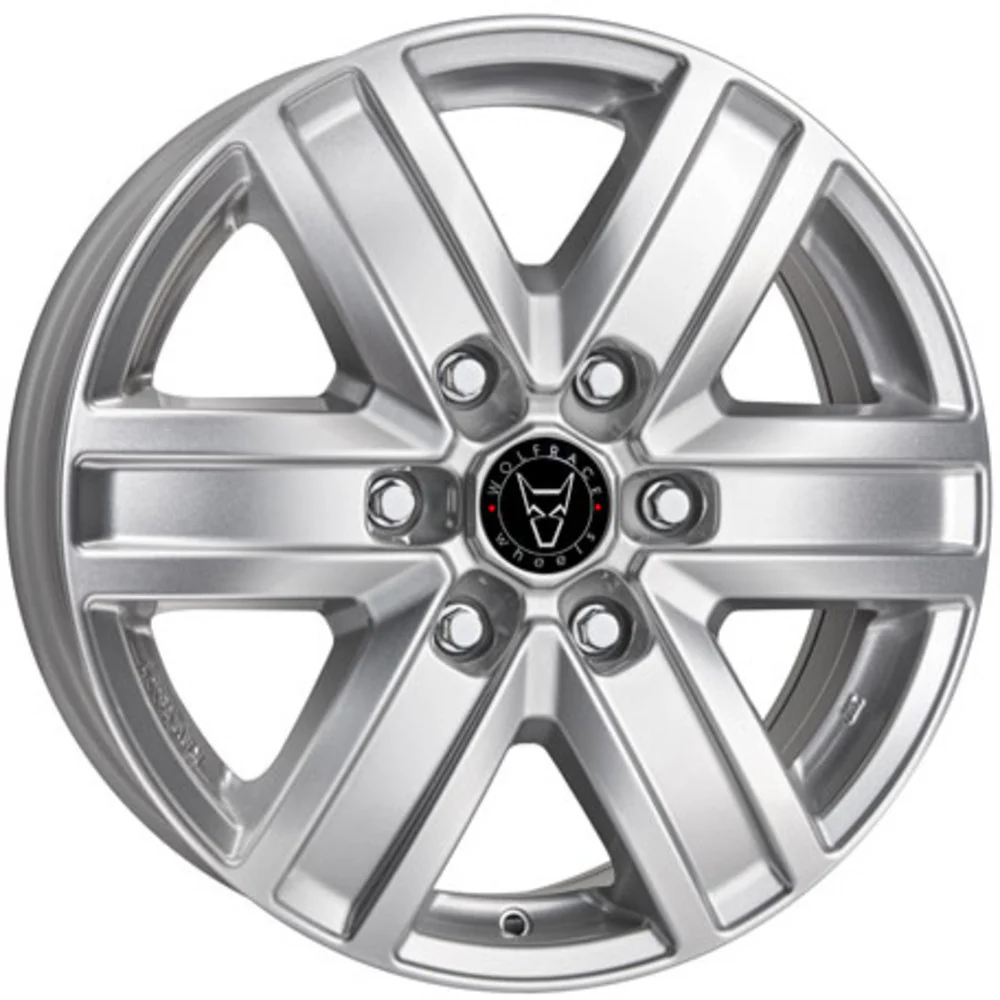 4 x Wolfrace Eurosport TUV Transporter polar silver
