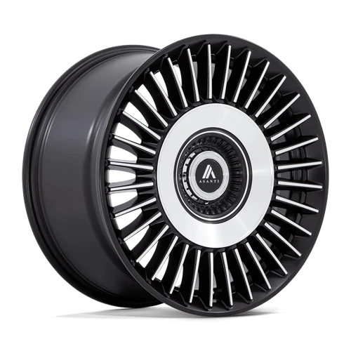 Asanti Black ABL-40 TIARA SATIN BLACK BRIGHT MACH FACE