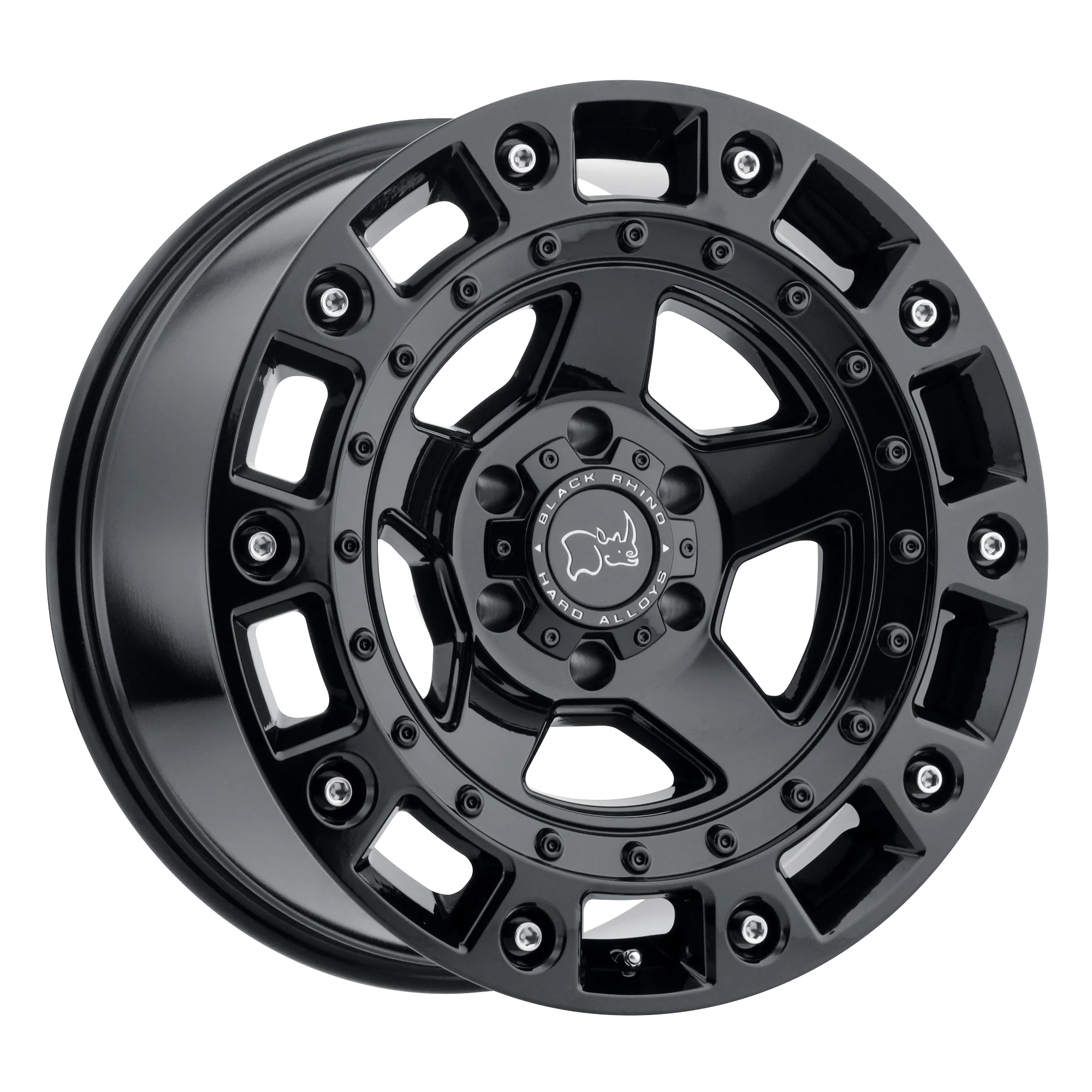 Black Rhino CINCO GLOSS BLACK W/ STAINLESS BOLT