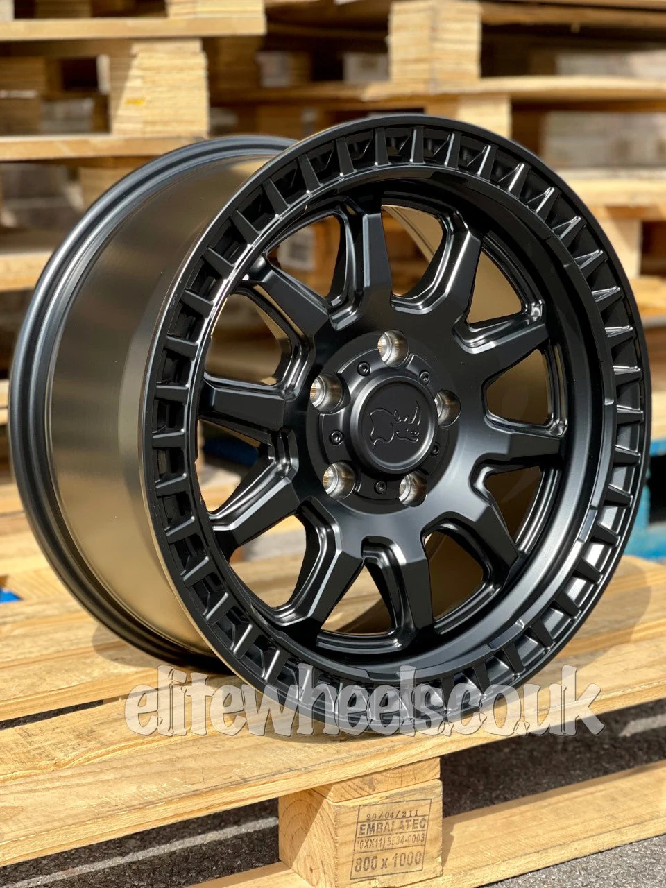 17" Volkswagen Amarok Black Rhino Calico Alloy Wheels - Image 3