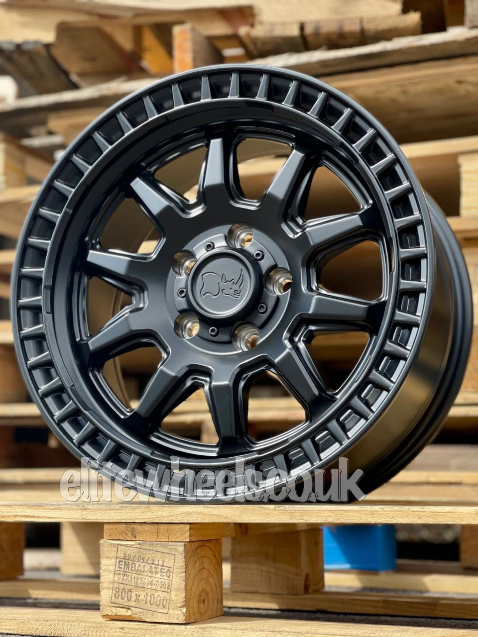 17" Volkswagen Amarok Black Rhino Calico Alloy Wheels - Image 5
