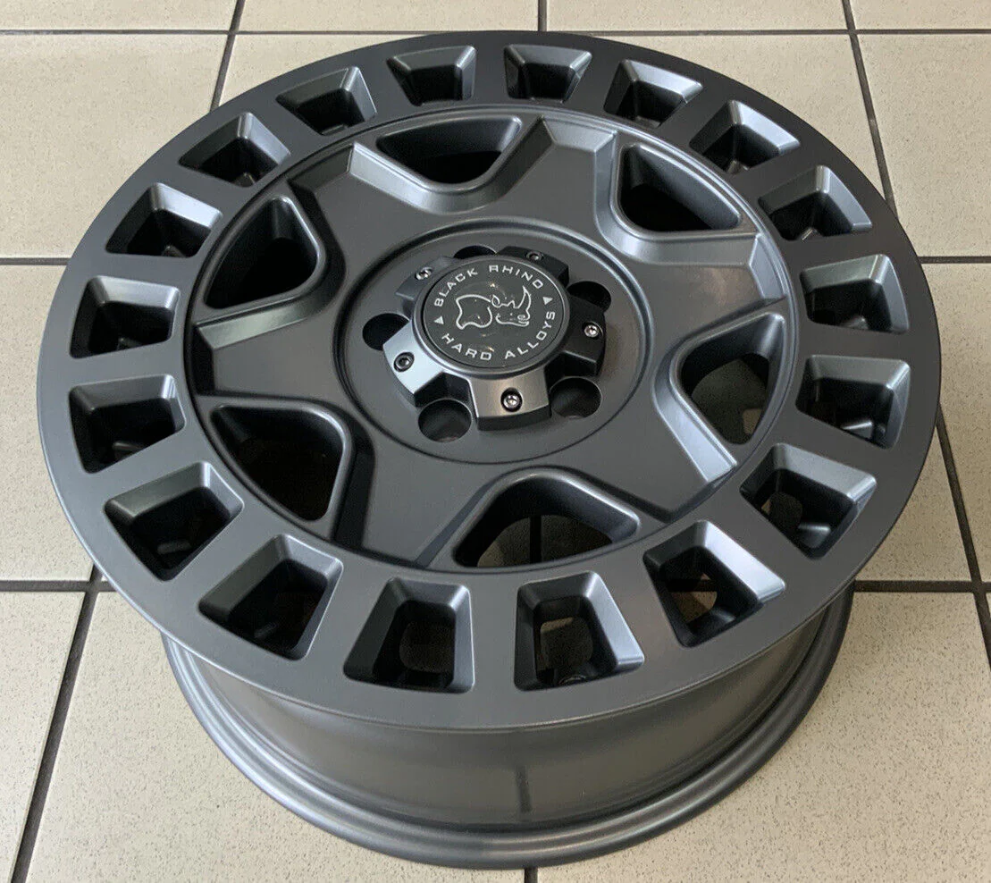 18" JEEP WRANGER BLACK RHINO ALLOY WHEELS - Image 3