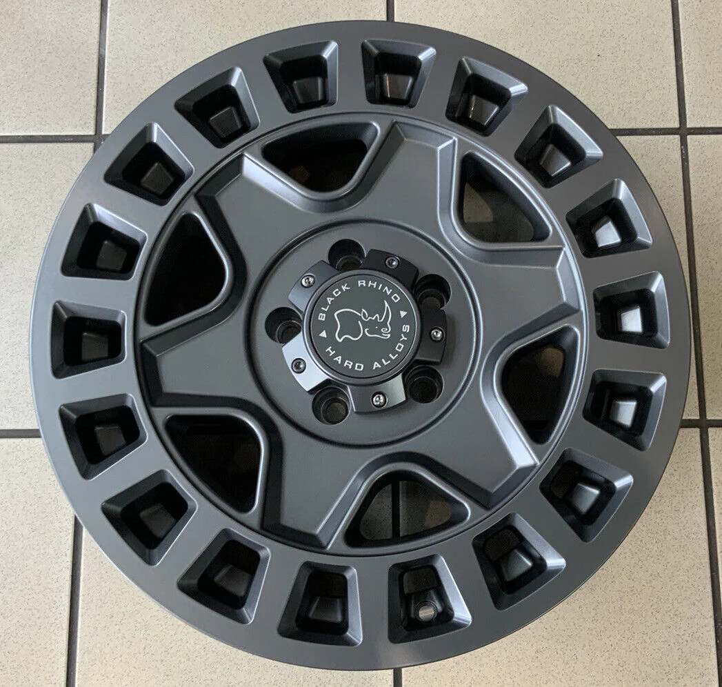 18" JEEP WRANGER BLACK RHINO ALLOY WHEELS - Image 4