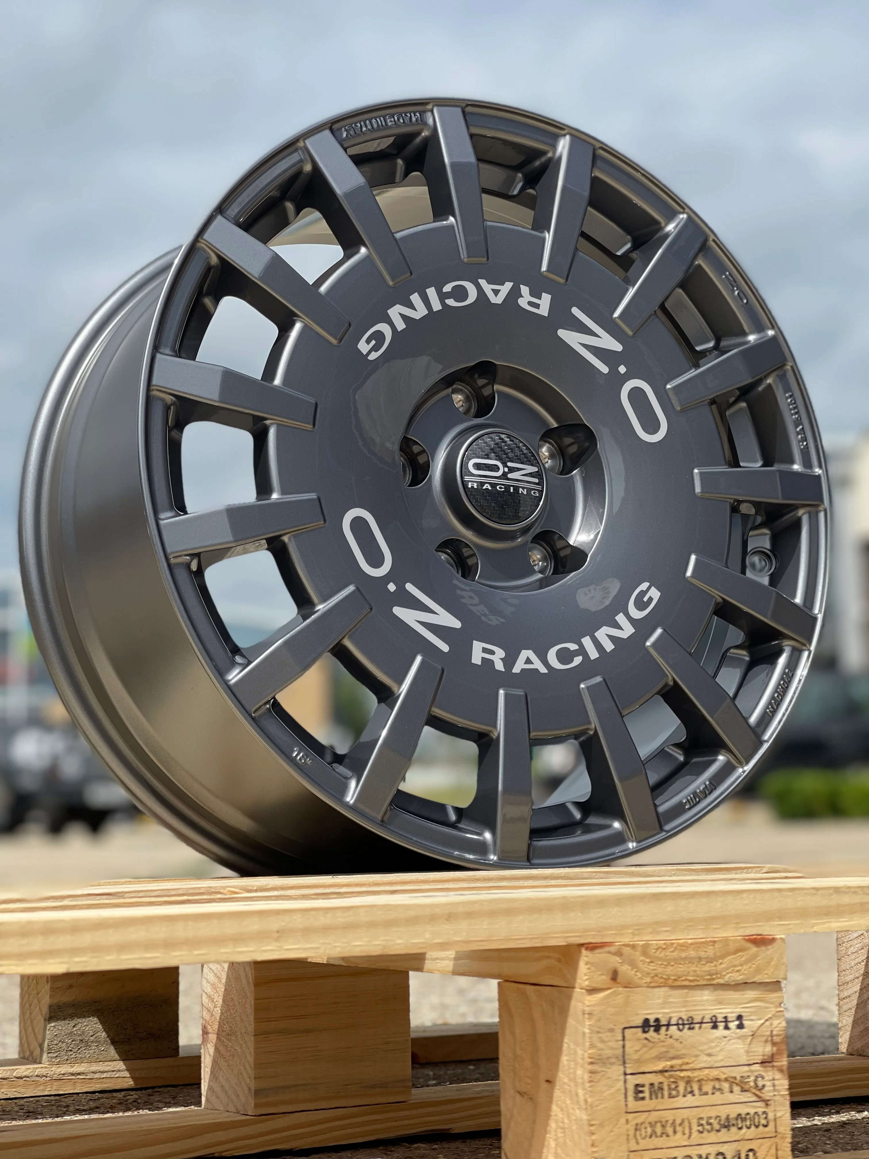 18" Ford Transit Custom OZ Racing Rally Van Alloy Wheels Dark Graphite - Image 4