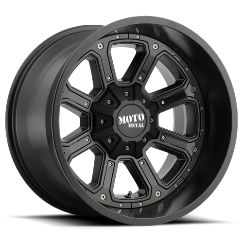 Moto Metal MO984 SHIFT MATTE BLACK W/ G-BLK INSERTS