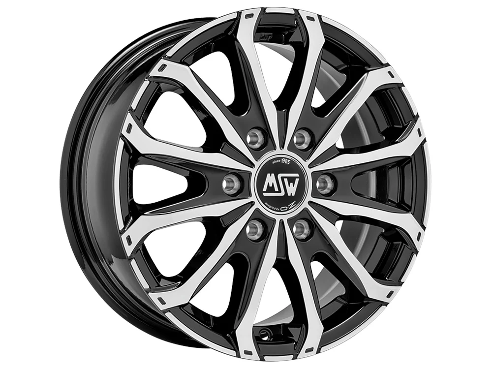 MSW MSW 48 VAN 6 HOLES GLOSS BLACK FULL POLISHED