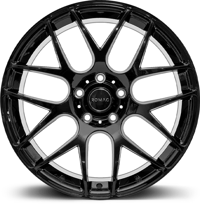 4 x ROMAC Radium Gloss Black