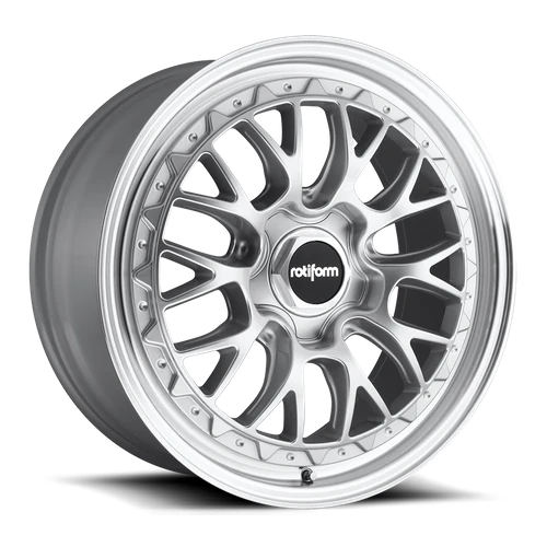 Rotiform 1PC R155 LSR GLOSS SILVER MACHINED