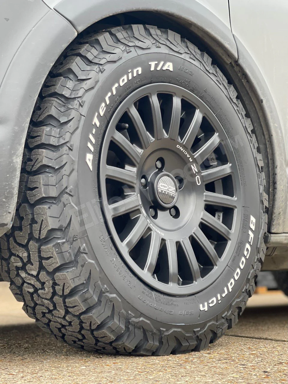 17" Volkswagen Crafter MAN TGE OZ Rally Raid Matt Black Alloy Wheels - Image 4