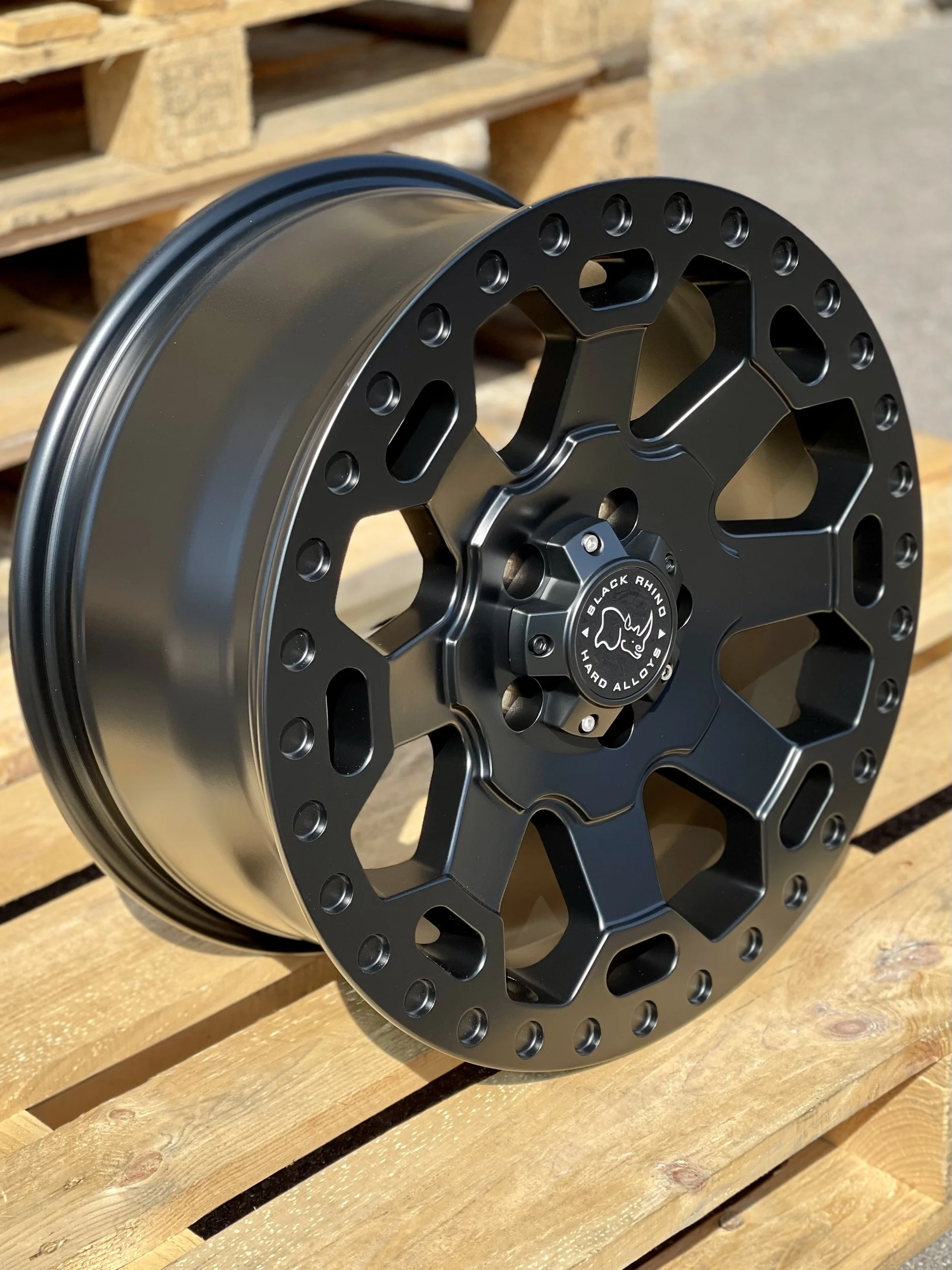 17" Volkswagen Transporter Black Rhino Warlord Midnight Black Alloy Wheels - Image 3