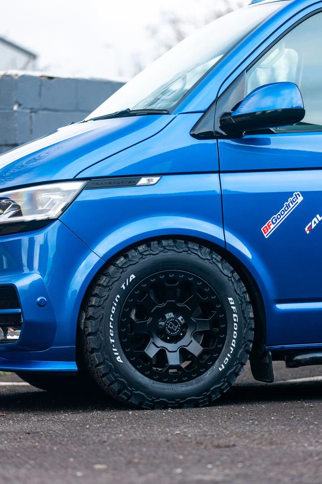 17" Volkswagen Transporter Black Rhino Warlord Midnight Black Alloy Wheels - Image 5