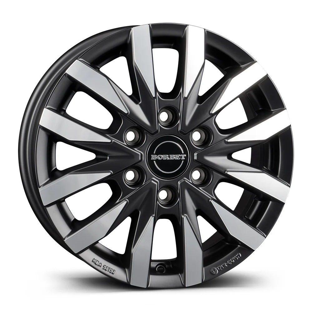 Wheel & Tyres Package( Borbet CW6 black polished matt + 235/65R16C FALKEN VAN01 121/119R )