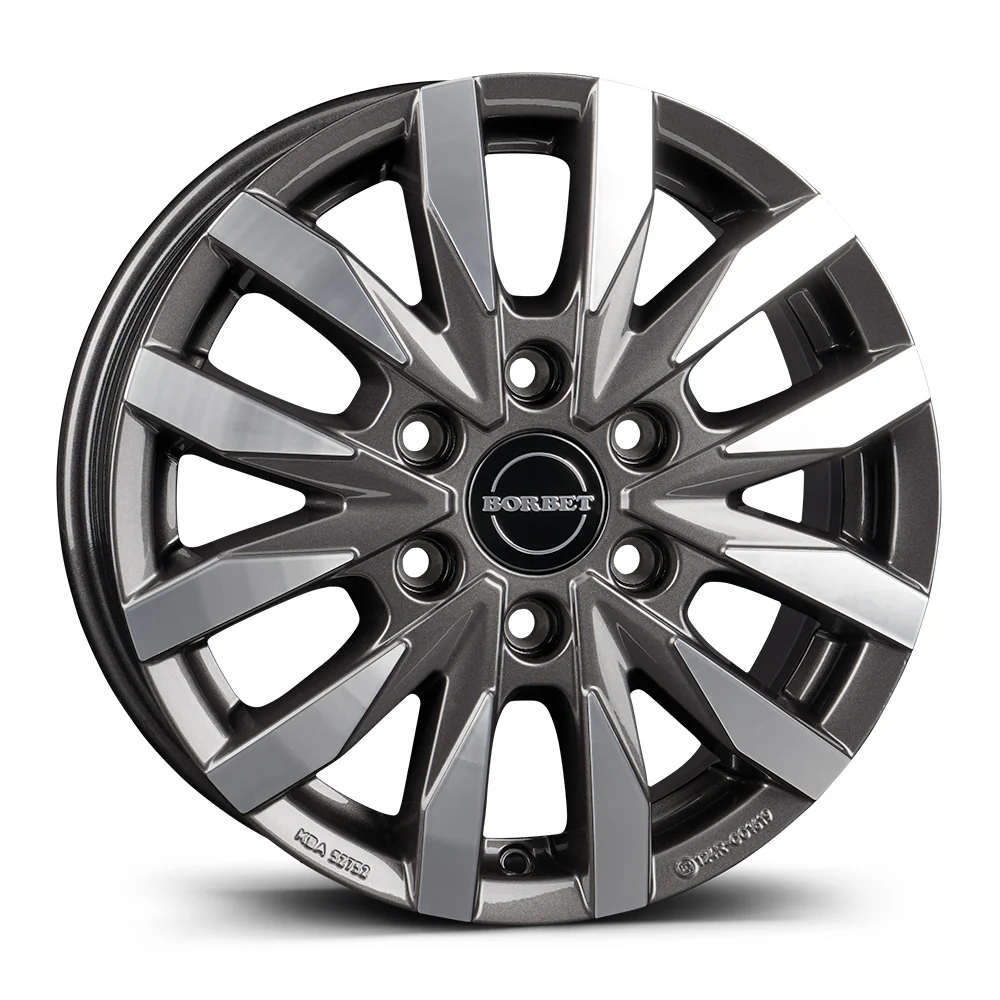Wheel & Tyres Package( Borbet CW6 mistral anthracite glossy polished + 235/65R16 MICH AGILIS ALP 115/113R )
