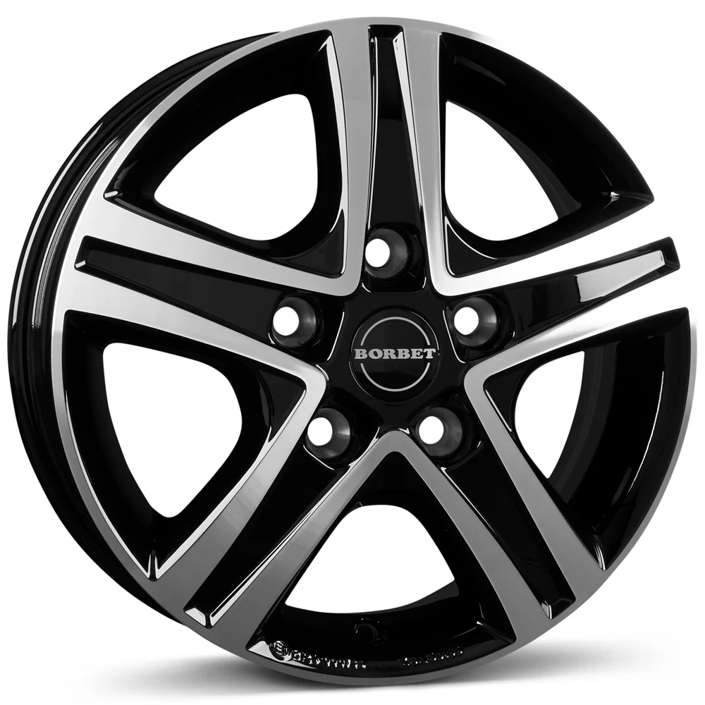 Wheel & Tyres Package( Borbet CWD black glossy polished + 205/75R16 CO VCE 116/14R 10PR )