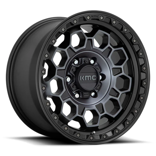 Wheel & Tyres Package( KMC KM545 TREK SATIN BLACK W/ GRAY TINT + 285/70R17 GE GB AT3[6]116/113S )