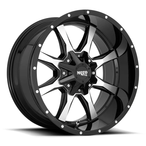 Wheel & Tyres Package( Moto Metal MO970 GLOSS BLACK W/ MACHINED FACE + 235/65R16 HK VAN RA18 115/113R )