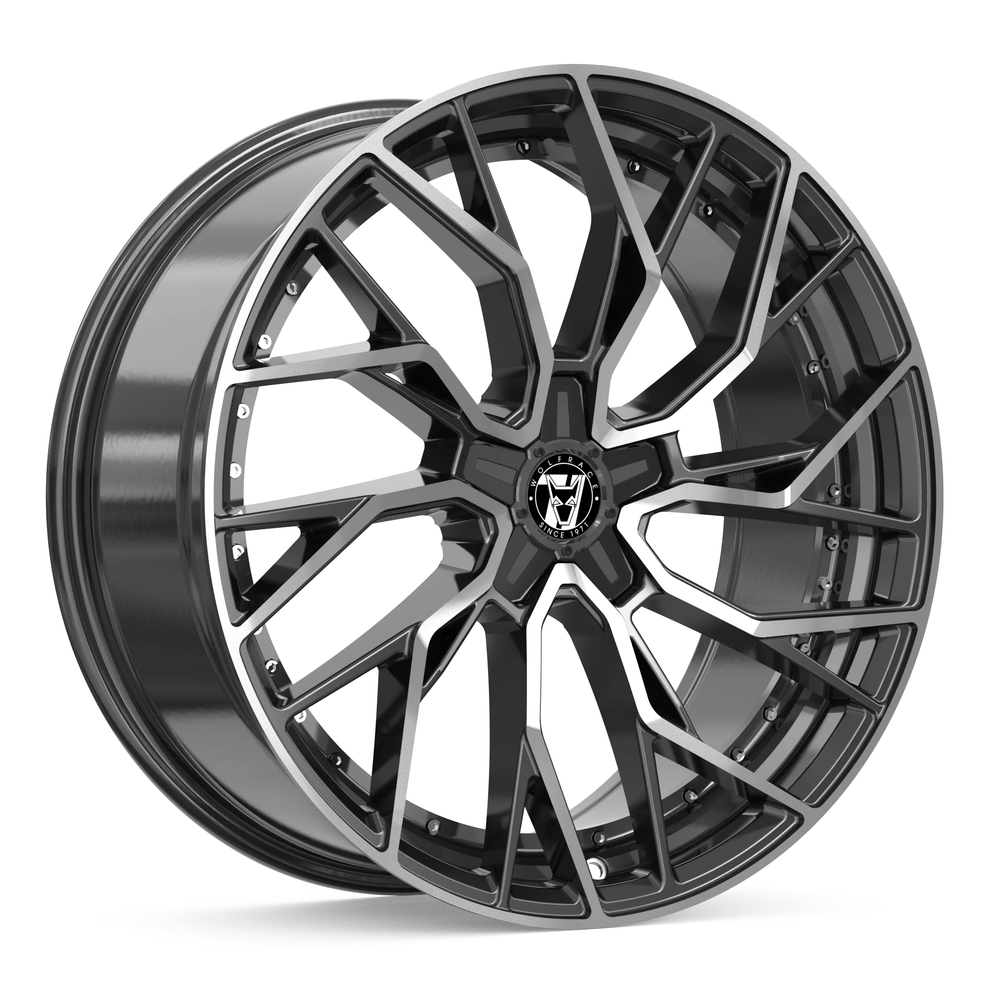Wolfrace 71 Voodoo CUSTOM Gloss Raven Black Polished