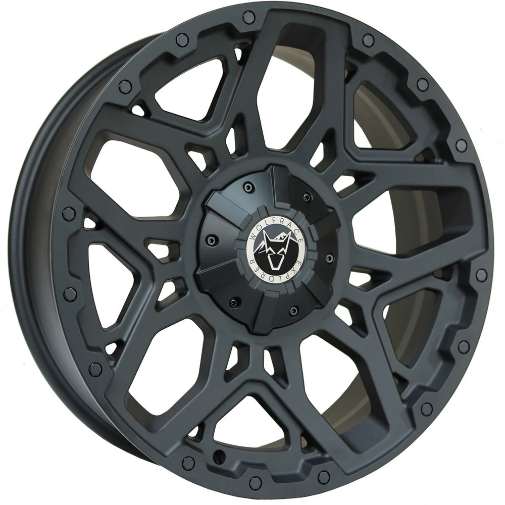 Wolfrace Explorer Sahara Matt Black Black Rivets